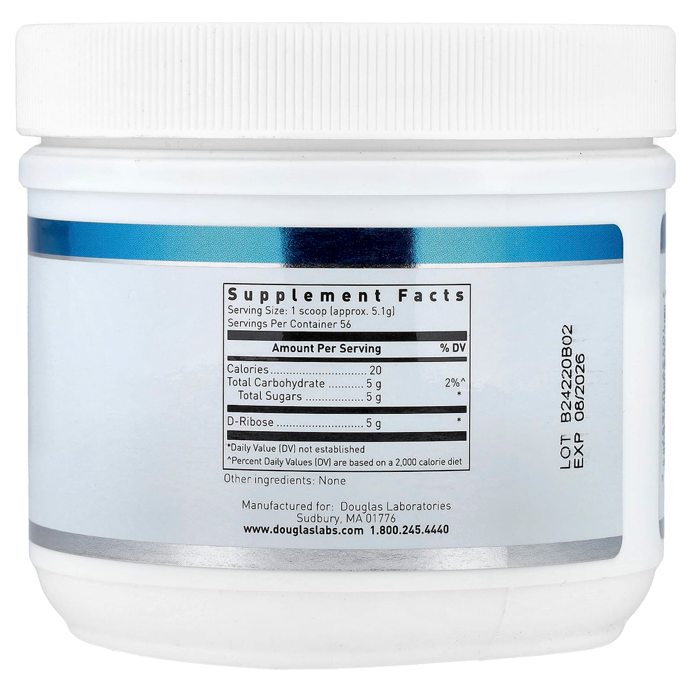 Douglas Laboratories, Corvalen® Ribose Powder, 10.18 oz (288.6 g)