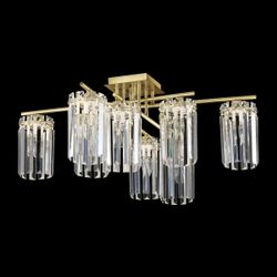 Citilux AXIS CL313283 Люстра хрустальная потолочная Бронза