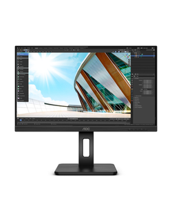 Монитор 23,8" AOC 24P2Q 1920x1080, LED, 16:9, IPS, 250cd, 1000:1, 50M:1, 4ms, 178/178, D-Sub, DVI, HDMI, DP, 4*USB3.2, 75Hz, Speakers, HAS, Pivot, Tilt, Swivel, Внут, VESA, Black, 3y