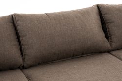 "Лунго" трансформирующаяся лаунж-зона из искусственного ротанга (гиацинт), цвет коричневый