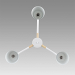 8097/3C MODERNI LN26 342 белый/белый металл, дерево/металл Люстра потолочная Е27 3*60W 220V ROSALINA