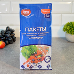 Пакет с замком-слайдером для заморозки 3л 7шт Master Chef