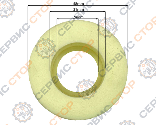 Ролик натяжной картофелекопалки Кентавр КМ09Н, КМ1080, КМ2090