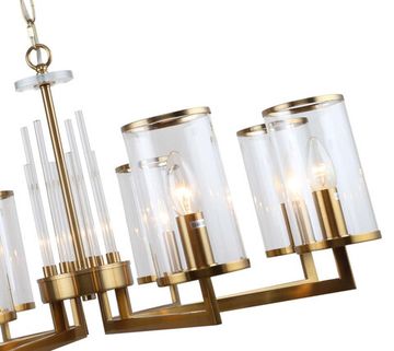 Люстра подвесная 8*Е14 1046/05/08P бронза Vase Stilfort