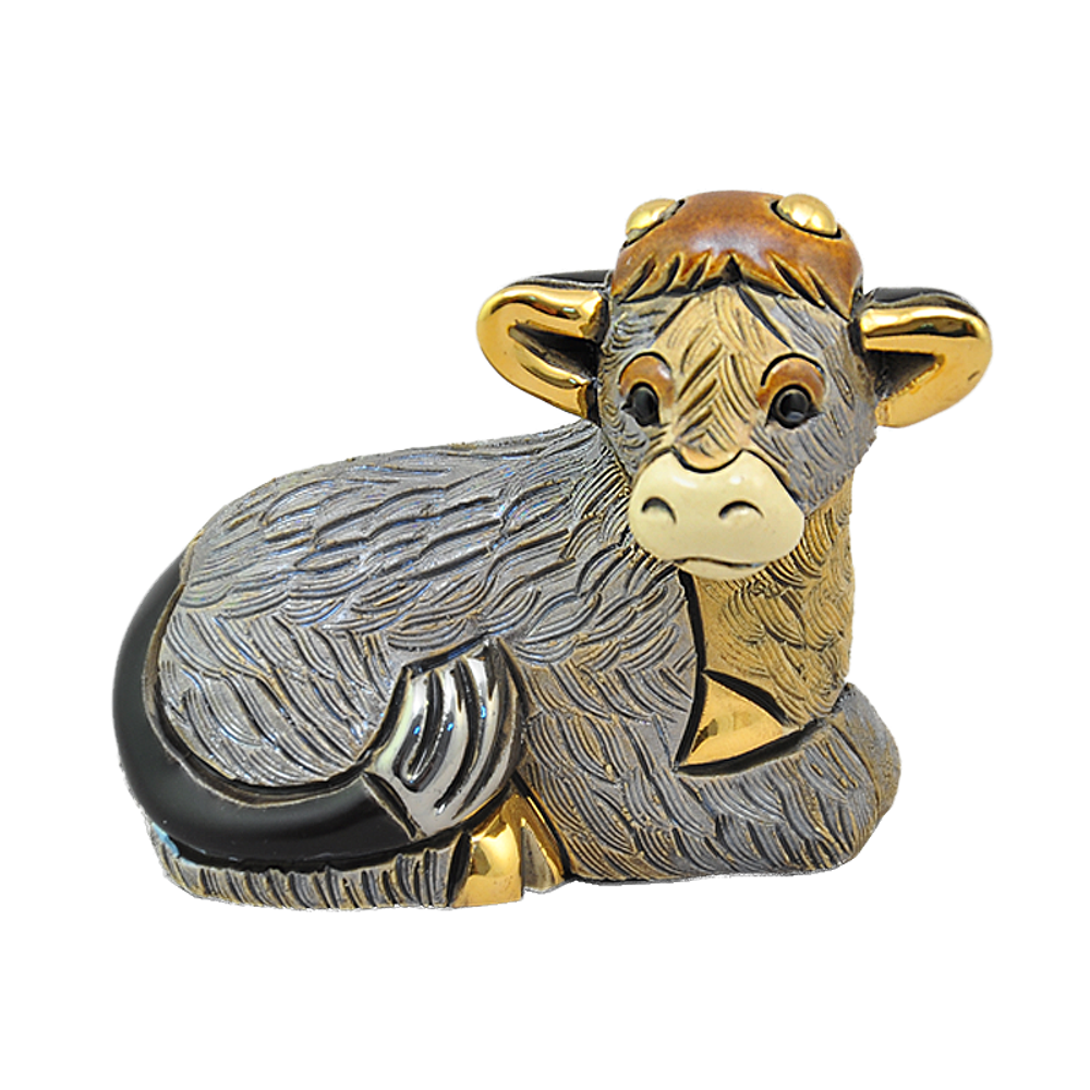 De Rosa Rinconada Керамическая cтатуэтка Бычок рождественский