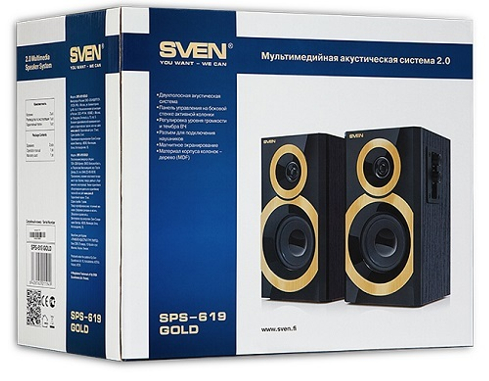 Компьютерная акустика 2.0 Sven SPS-619