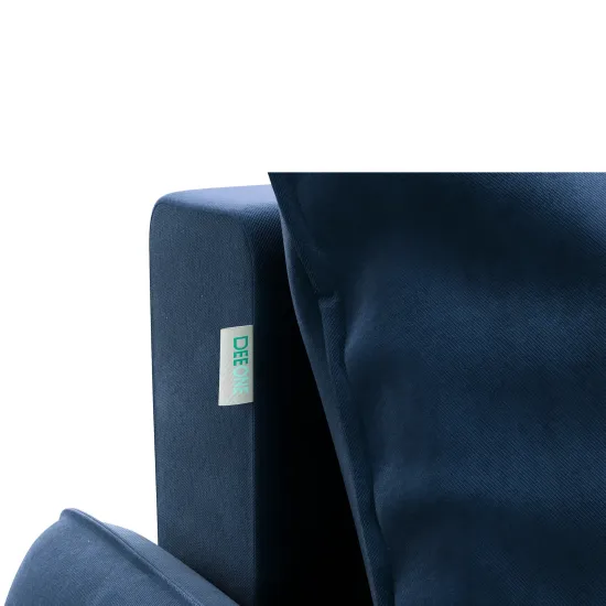 ПОРТЛЕНД Диван прямой с банкеткой синий