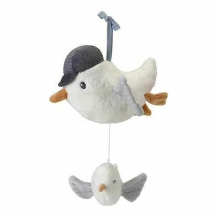 Игрушка-подвеска Little Dutch Sailors Bay Seagull - Музыкальная игрушка-подвеска Чайка на коляску/автокресло - Little Dutch LD8606