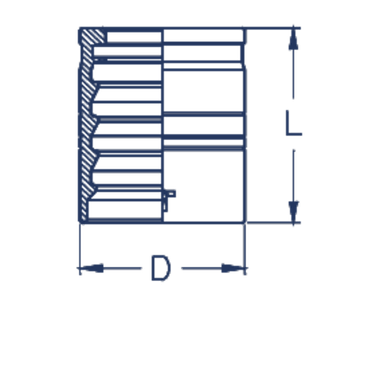 Муфта DN 25 1SN/2SN/2SC с зачисткой