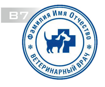 Изготовление клише печати В7