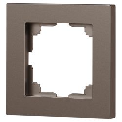 Рамка для розеток и выключателей Intro Accent 6-501-08 на 1 пост, СУ, бронза