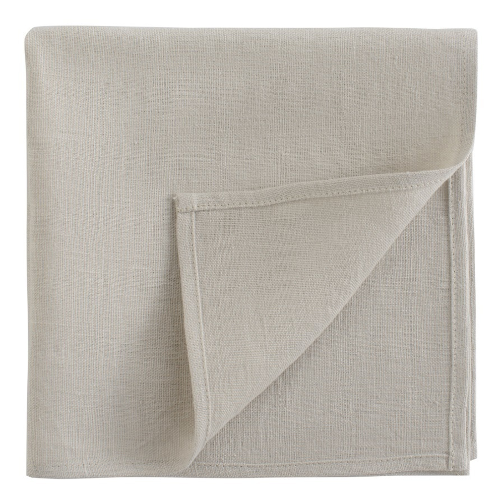 Салфетка сервировочная из умягченного льна бежевого цвета essential, 45х45 см