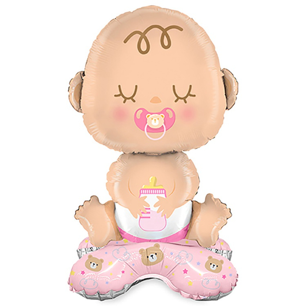 Шар Фольгированный Малыш девочка (Розовый)