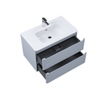 Тумба с умывальником IDDIS Edifice, подвесная, 80 см, светло-серый, EDI80L0i95K