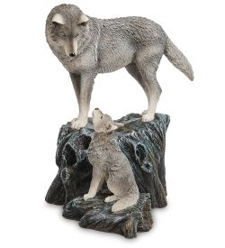 Veronese WS-1138 Статуэтка «Волки - «Наставление» (Лиза Паркер)