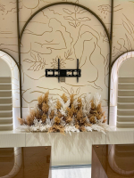 Пампасная трава 90 см, бежевая