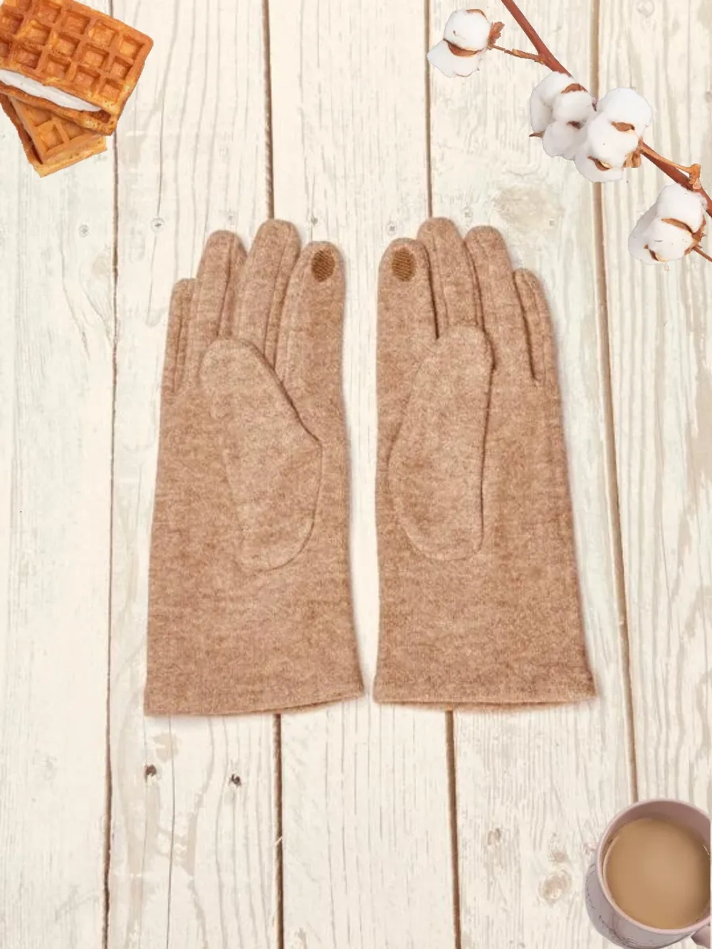 перчатки осенние теплые