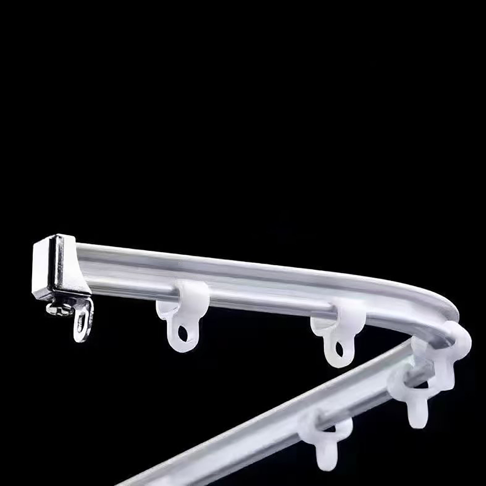 Гибкий изогнутый карниз для штор, алюминиевый, потолочный/настенный