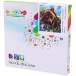 Алмазная мозаика на подрамнике с полным заполнением «МИР ЯРКИХ КРАСОК», Топтышка, 20*20 см