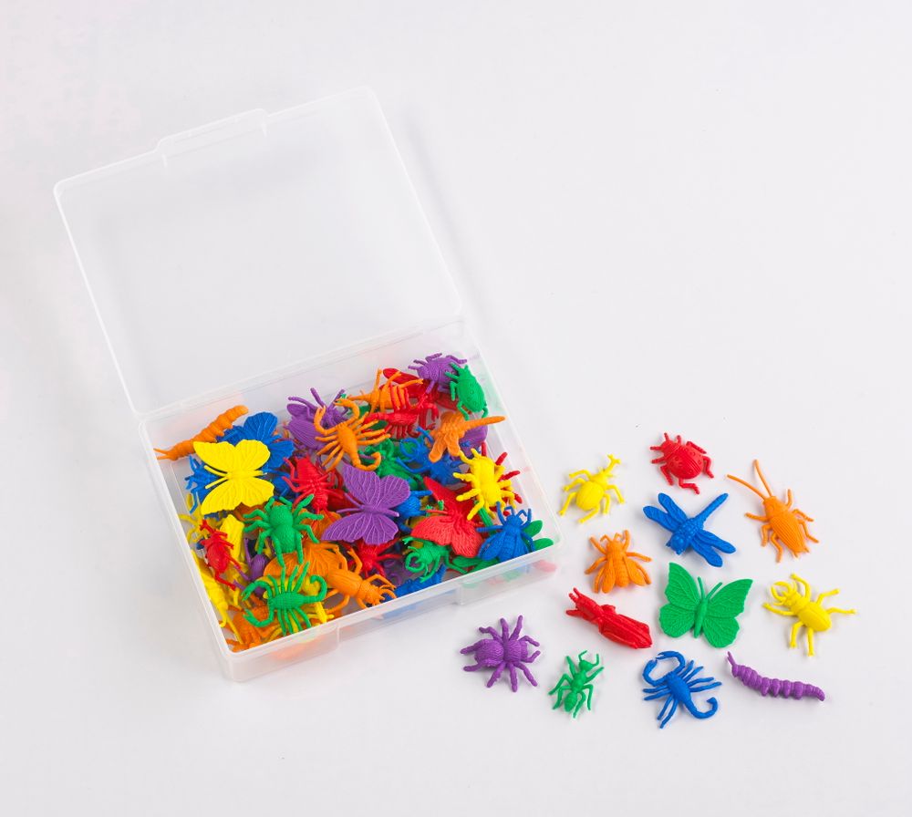 Материал счетный фигурки «Насекомые» (72шт, 12 видов, 6 цветов)