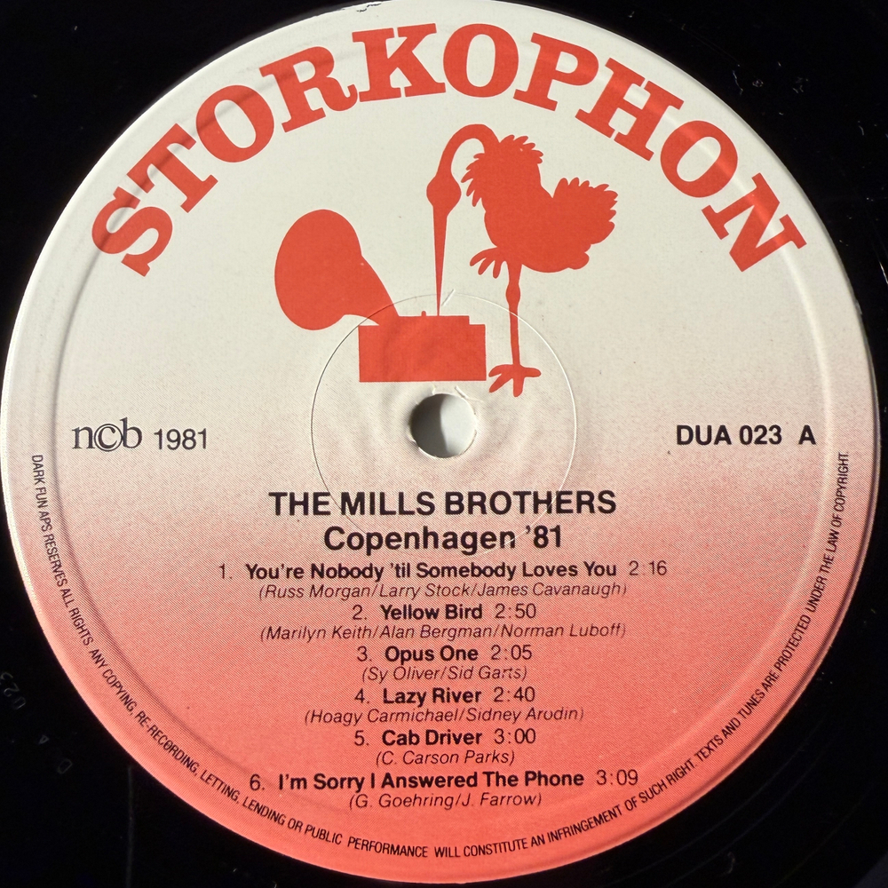 The Mills Brothers ‎– Copenhagen '81 (Дания 1981г.)