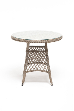 "Эспрессо–80 L" обеденная группа плетеная, цвет бежевый