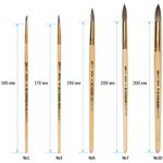 Набор кистей белка, 6шт (1 3 5 7 9 11), в блистере, Спейс