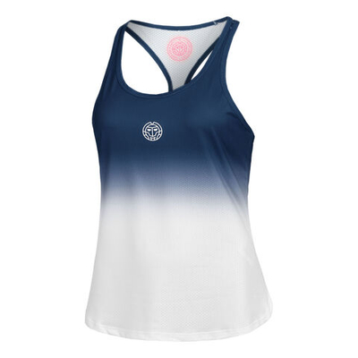 Женская теннисная майка BIDI BADU Crew Gradiant Tank Top Women - Dark Blue, White