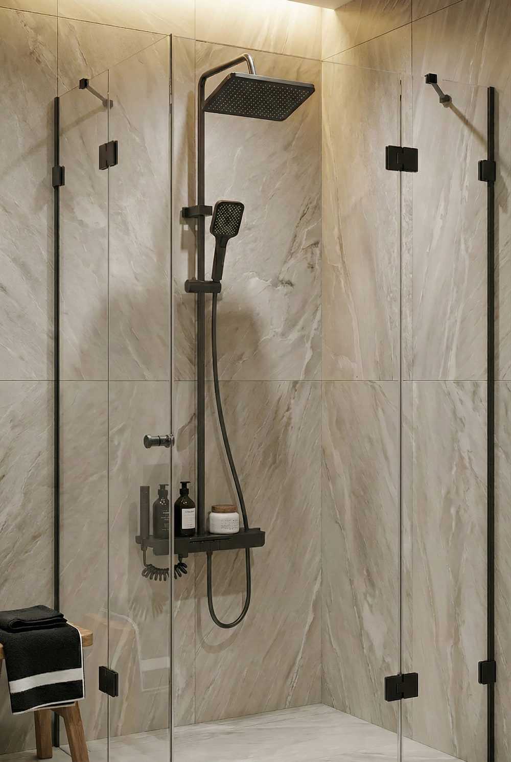 Душевая стойка DIWO Смоленск DW-SM75G серая