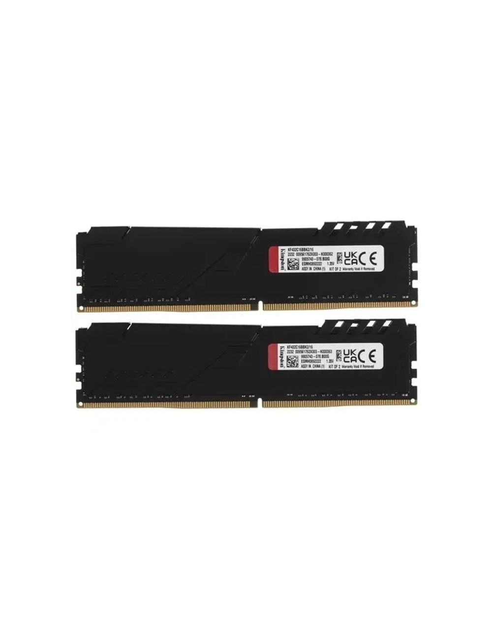 Kingston DDR4 DIMM 16GB Kit 2x8Gb KF432C16BBK2/16 PC4-25600, 3200MHz, CL16