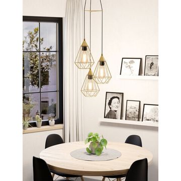 Подвесной светильник 3*E27 43683 латунь матовая TARBES Eglo