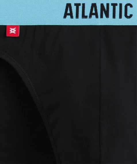 Трусы (5шт) мужские слипы спорт ATLANTIC, 5SMP-004, черный
