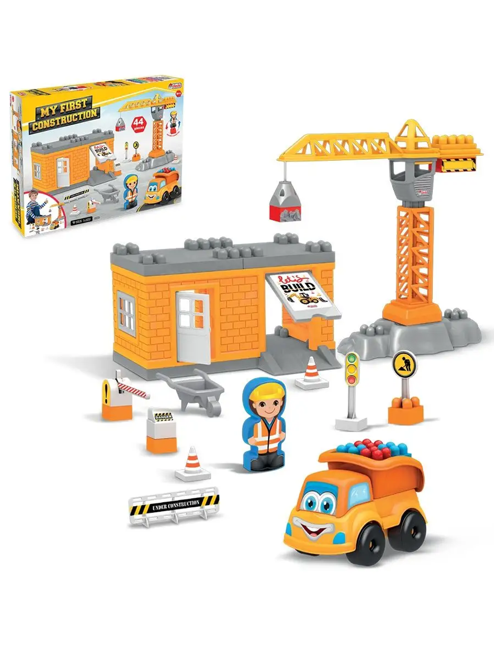 Конструктор Большая стройка, с фигуркой (Орион)