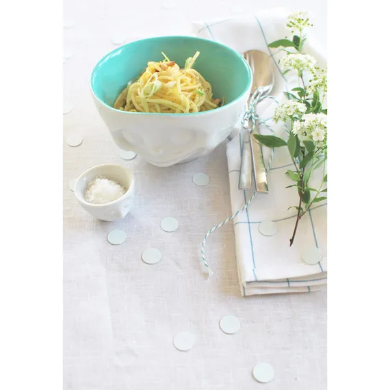 Чаша tassen grinning, 500 мл, белая-фисташковая