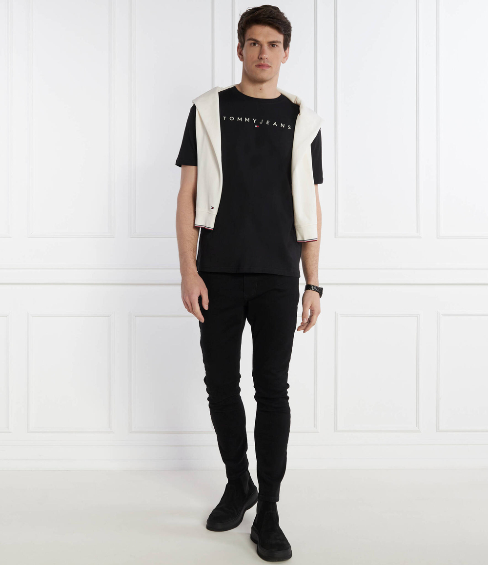 Футболка LINEAR LOGO TEE EXT Tommy Jeans - черный(DM0DM17993)