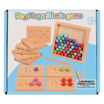 Развивающая игрушка деревянная Шарики, коробка C-41666