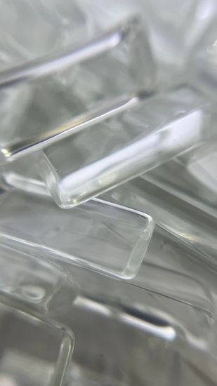 Кабошон стекло прозрачные для выкраски геля Прямоугольник 10шт/уп