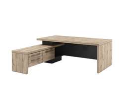 Стол левый 2000х2000х750 с опорной тумбой T-20L.0000-02