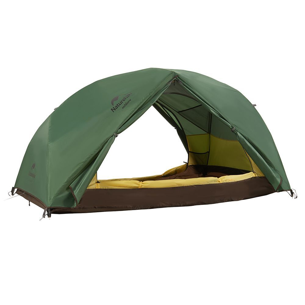 Палатка туристическая 2-местная Naturehike сверхлегкая + коврик Star-river NH17T012-T, 210T , зеленый, 6927595789049