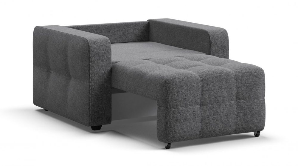 Денди кресло-кровать Рогожка Мальмо серый