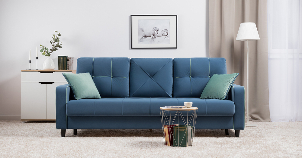 Диван кровать Черри, Синий