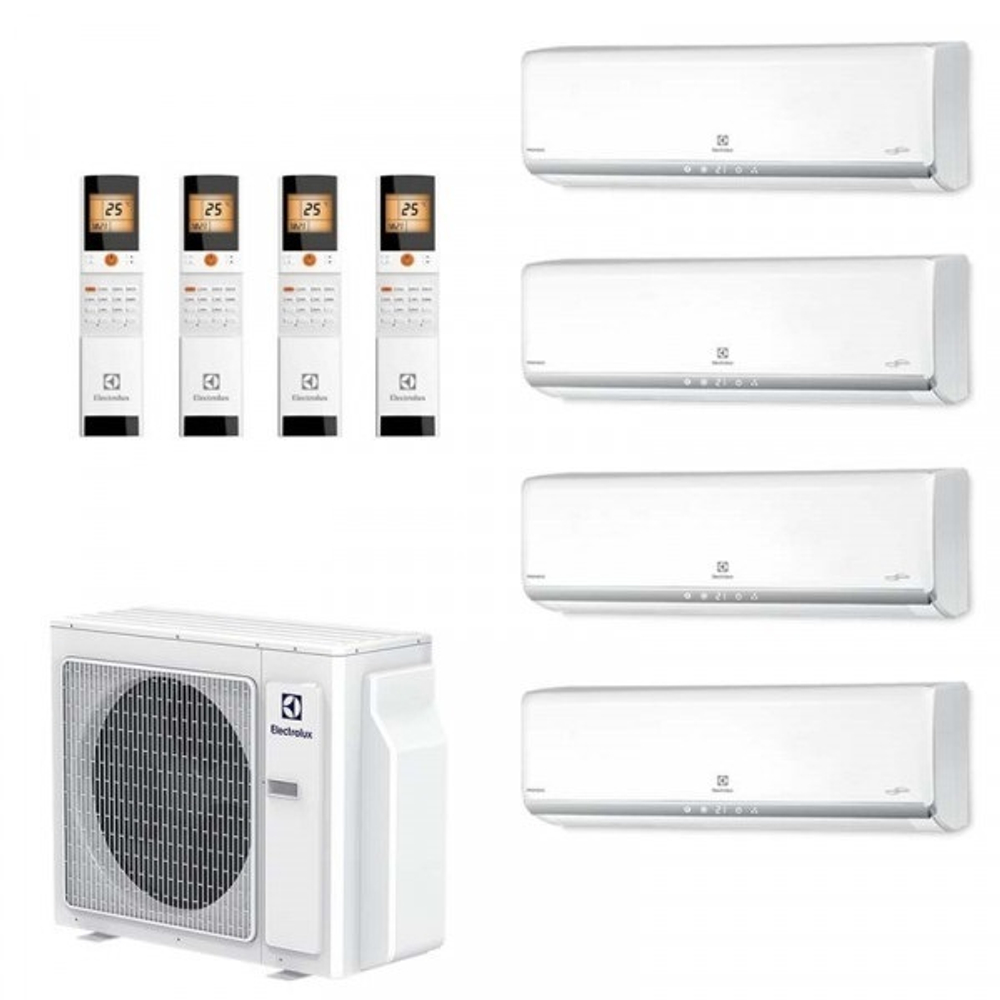 Мульти сплит система Electrolux на 4 комнаты (20+20+20+50 кв.м) Monaco