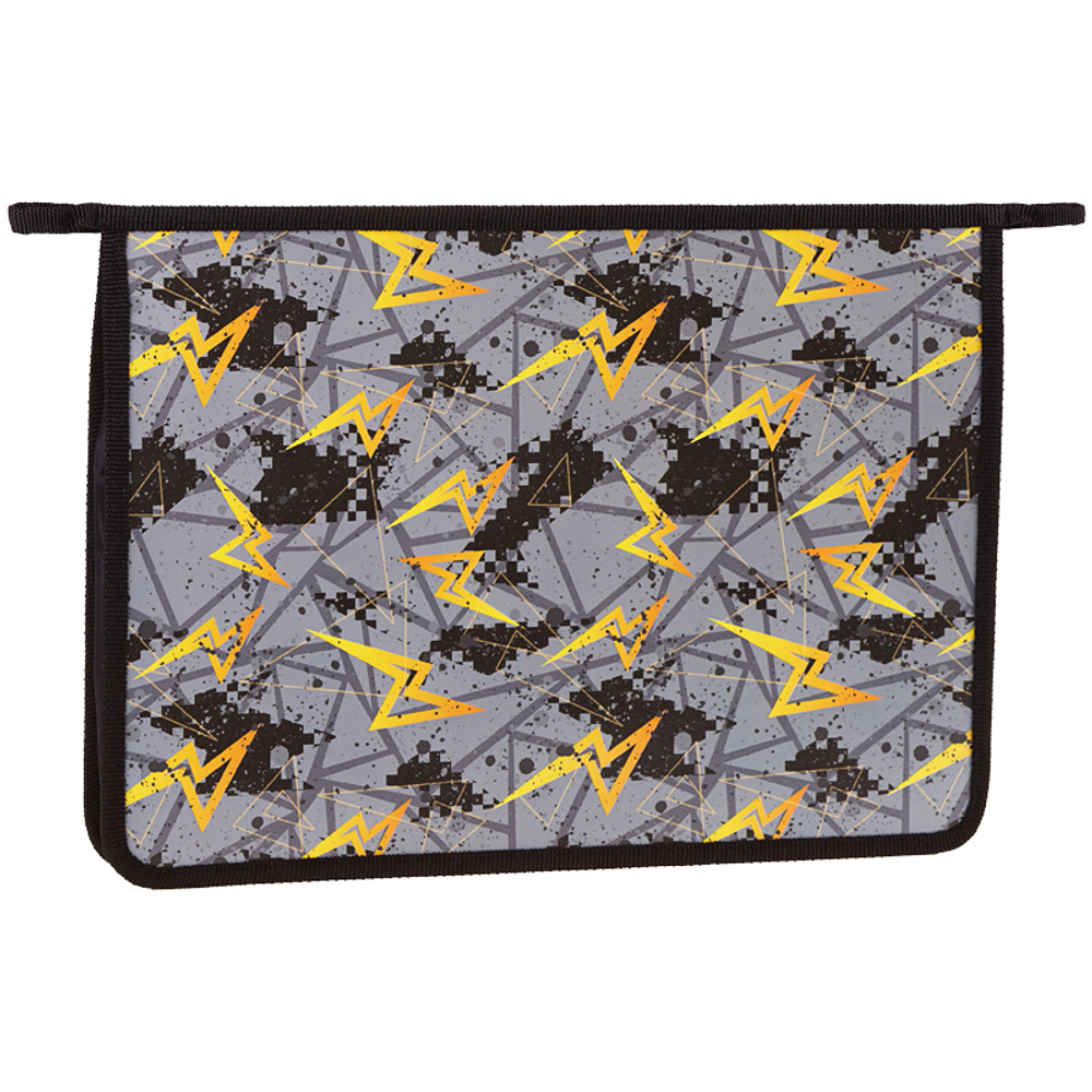 Папка для тетрадей 1 отделение, А4, ArtSpace "Storm", пластик, на молнии