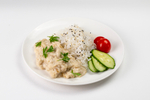 Фрикасе из курицы с рисом