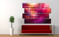 Модульная картина "Свечение"