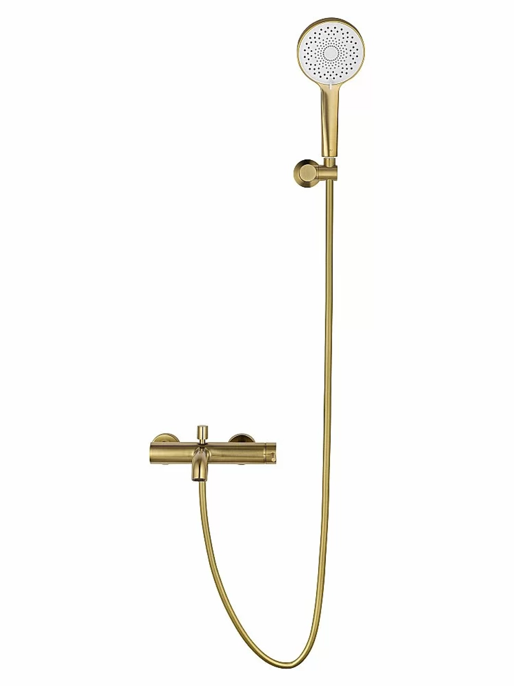 Смеситель для ванны с душем WONZON & WOGHAND STICK WW-88639017-BG брашированное золото
