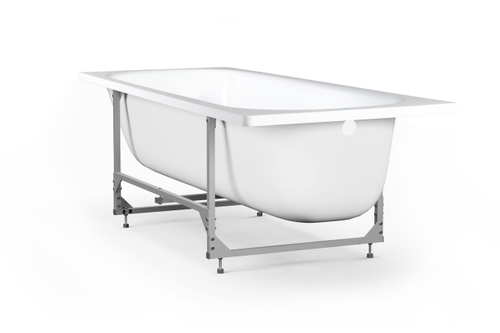 Ванна стальная 1,6*0,7*0,4 (ВИЗ) Донна Ванна "Белая Орхидея" цв.белый НА КАРКАСЕ (КР-01503)