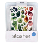 Stasher, многоразовый силиконовый контейнер для пищевых продуктов, 2,2 л, прозрачный, 1,92 л (64,2 жидк. унции)