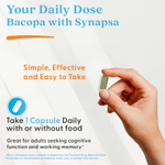 Doctor's Best, бакопа с Synapsa, 320 мг, 60 вегетарианских капсул