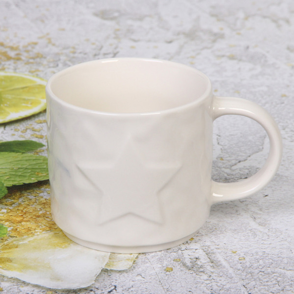 Кружка керамическая 270мл «Белая» символ